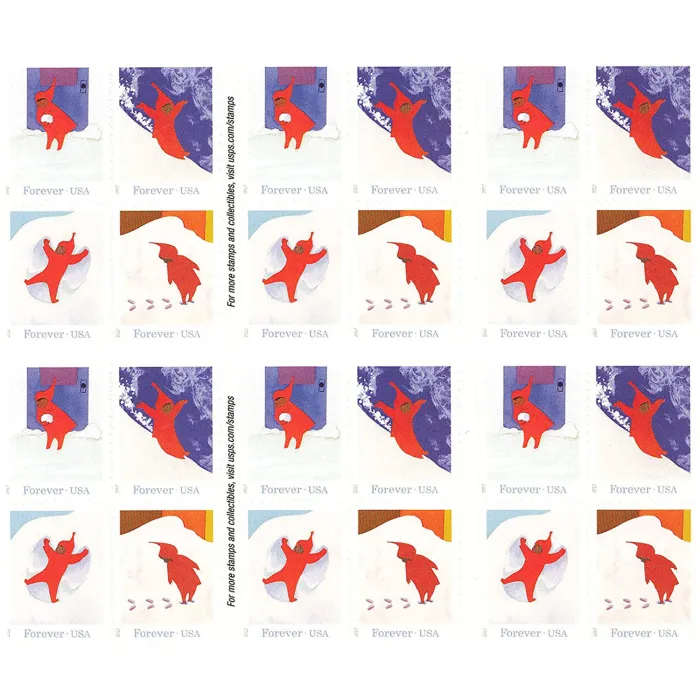 2017 The Snowy Day  stamps - Forever Stamps