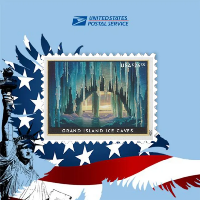 2020 Grand Island Ice Caves stamps - Forever Stamps