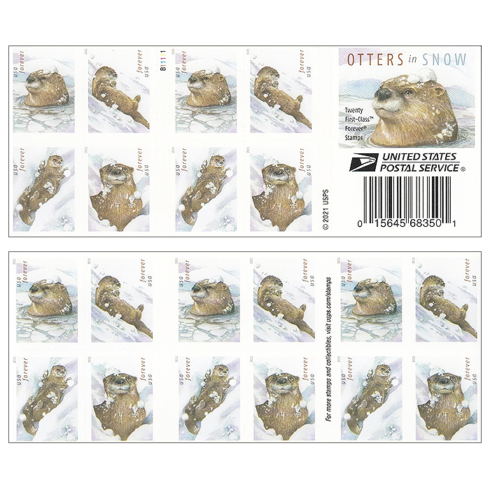 2021 Otter in the Snow Forever®Stamp - Forever Stamps