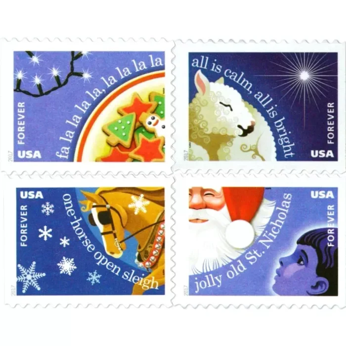 2017 Christmas Carols stamps - Forever Stamps