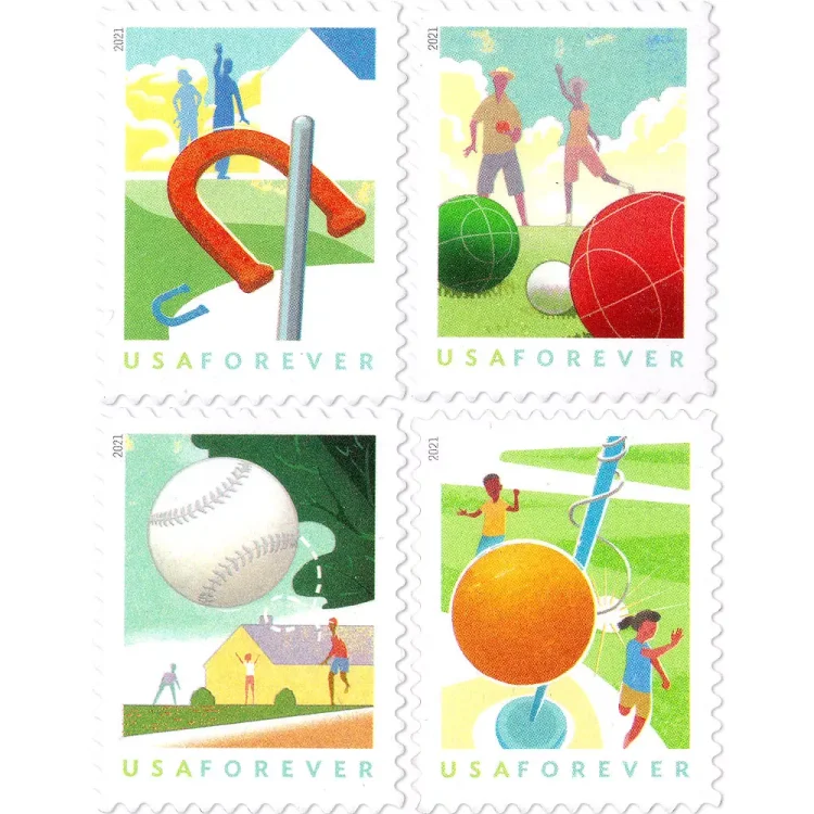 2021 Backyard Games Stamps - Forever Stamps