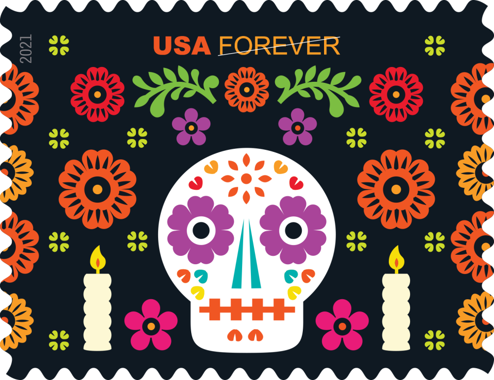 2021 Day of the Dead stamps - Forever Stamps