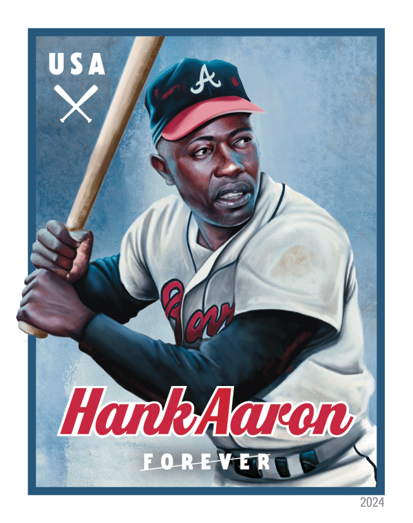 2024 Hank Aaron Stamps - Forever Stamps