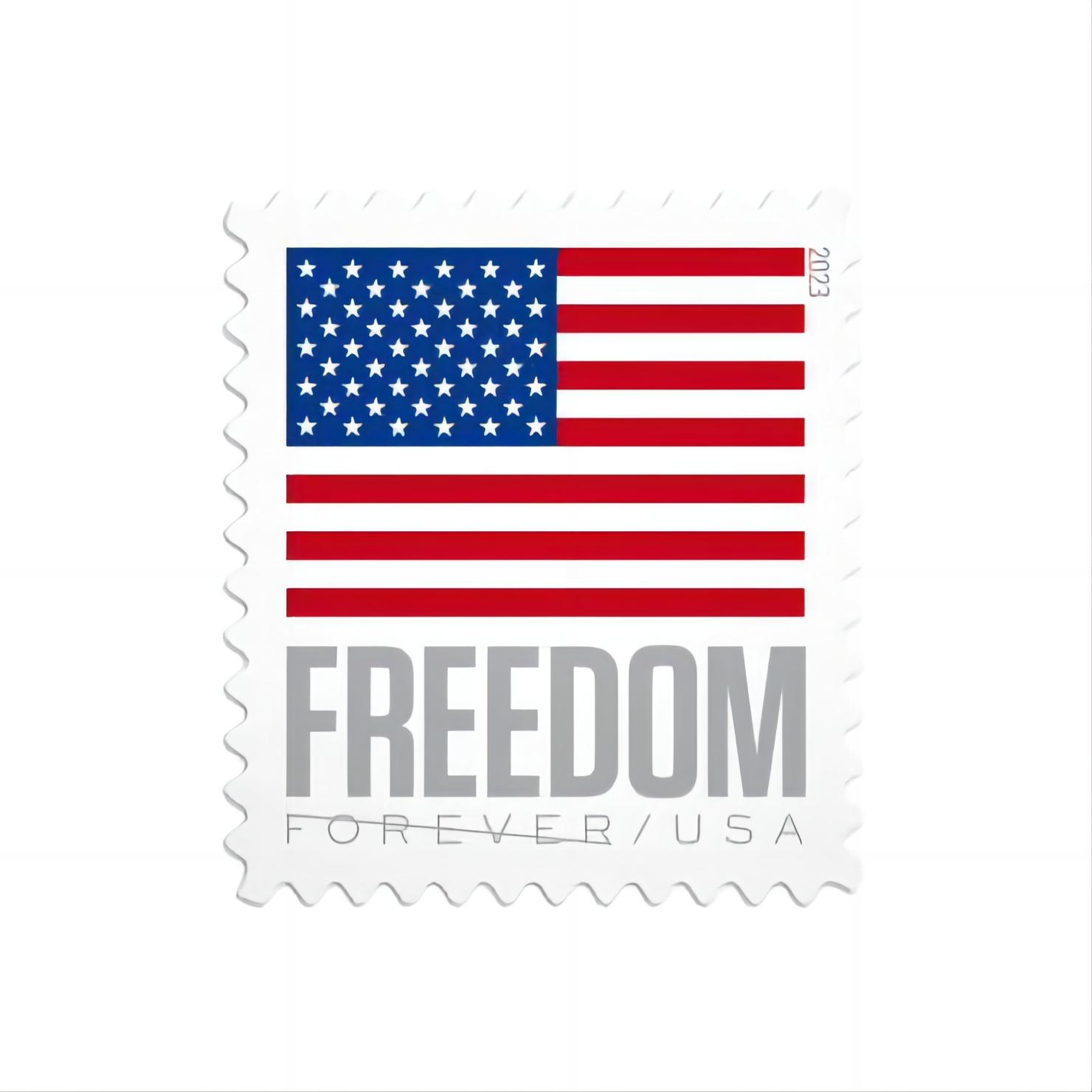 2023 Flag stamps books - Forever Stamps