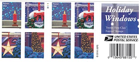 2016 Christmas Candle Stamps - Forever Stamps