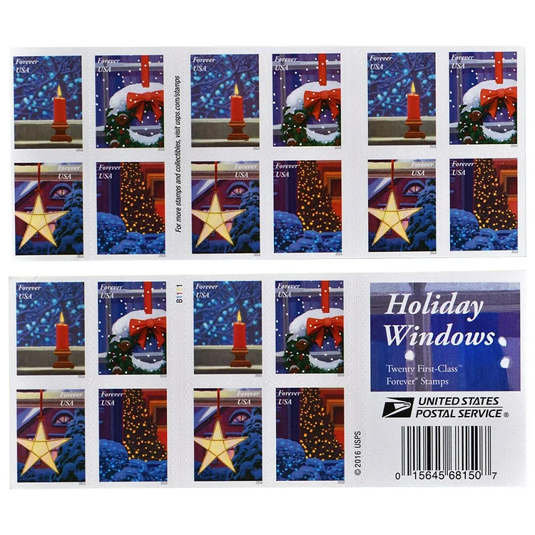2016 Holiday Windows - Forever Stamps