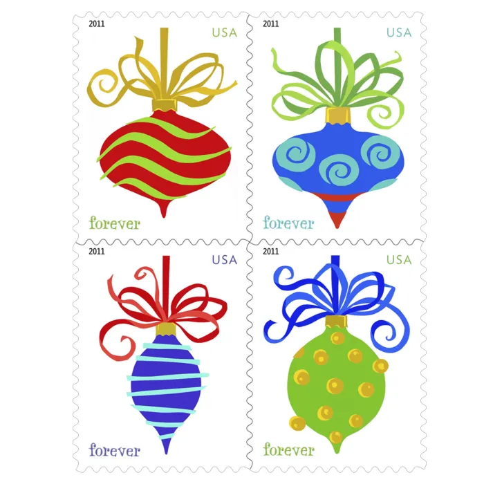 Holiday Baubles 2011 - Forever Stamps
