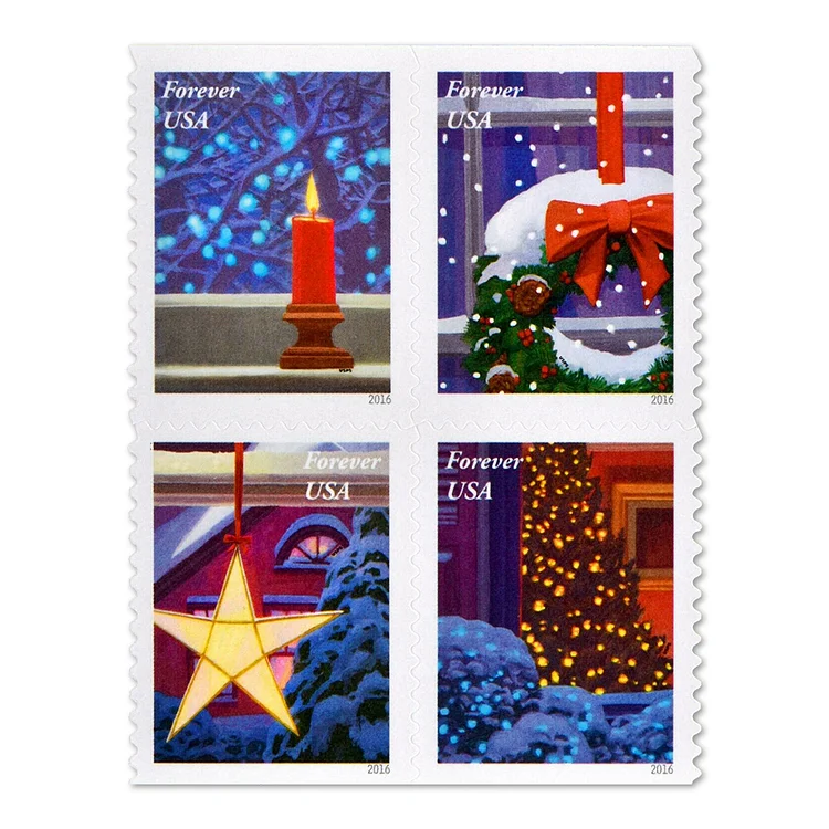 2016 Holiday Windows - Forever Stamps