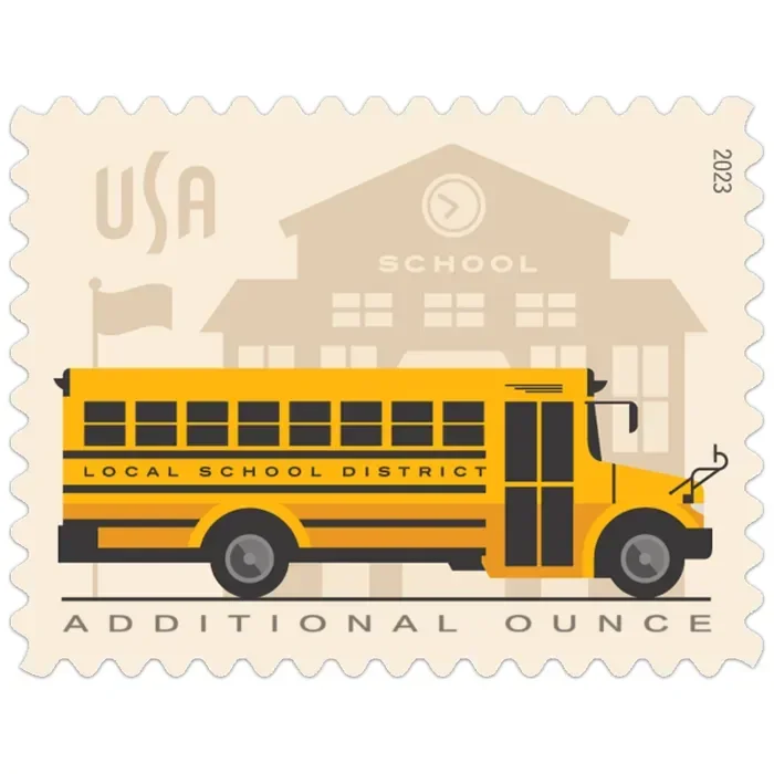 2023 School Bus - Forever Stamps